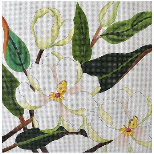 Magnolia Large Painted Canvas PLD Designs  - 1