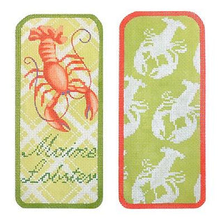 Maine Lobster Eyeglasses Case Painted Canvas Kirk & Bradley 
