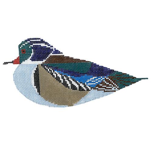 Mallard Duck Wood Decoy Painted Canvas The Meredith Collection 