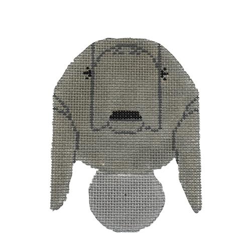 Manatee in Mangrove Ornament Painted Canvas Charley Harper  - 1