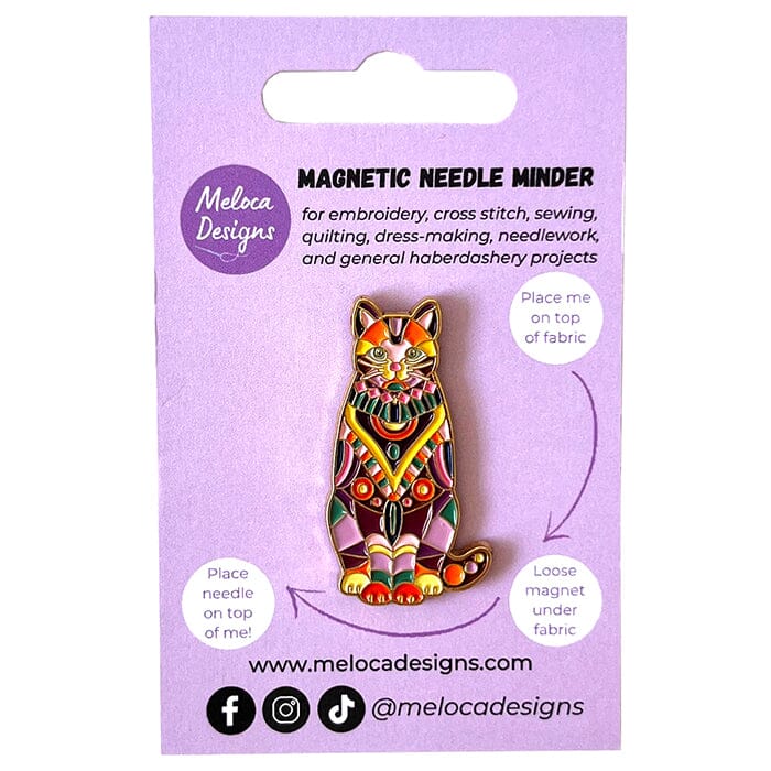 Mandala Cat Needleminder Accessories Meloca Designs 