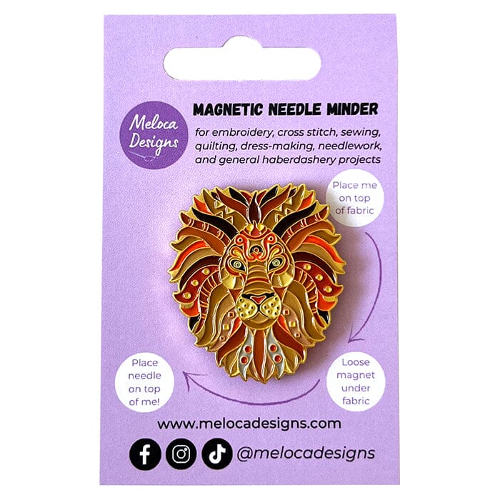Mandala Lion Needleminder Accessories Meloca Designs 
