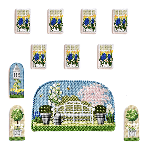 Manor House Spring Window & Accessory Pack Kits Needlepoint.Com 