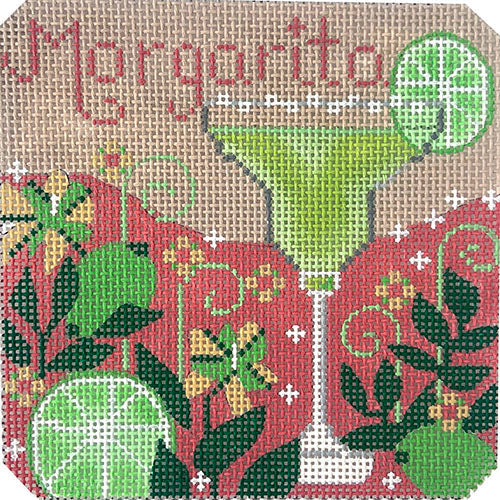 Margarita Cocktail Painted Canvas Danji Designs  - 1
