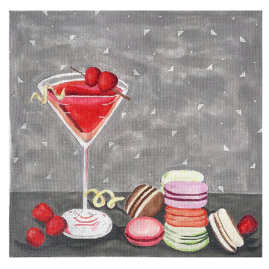 Martini and Macaroons Painted Canvas Alice Peterson Company 
