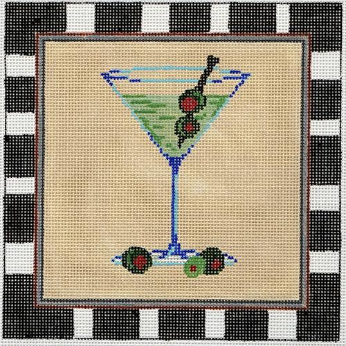 Martini Painted Canvas Patti Mann 