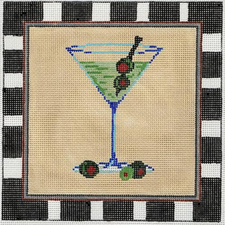 Martini Painted Canvas Patti Mann 
