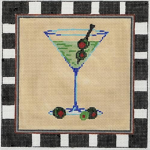 Martini Painted Canvas Patti Mann  - 1