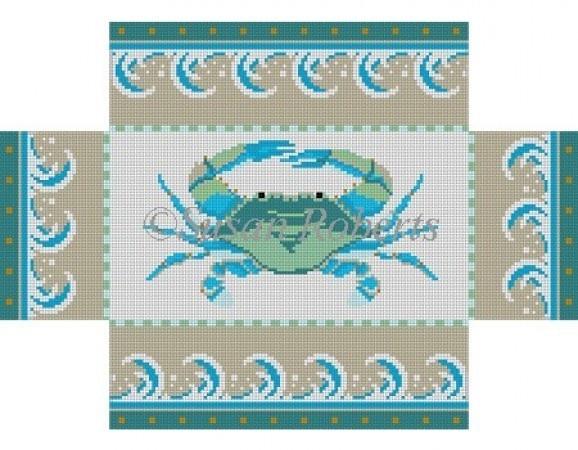 Maryland Crab Brick Cover Painted Canvas Susan Roberts Needlepoint Designs, Inc.  - 1