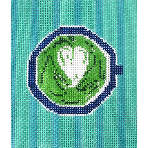 Matcha Tea Mug Painted Canvas Alice & Blue  - 1