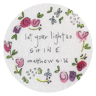 Matthew 5:16 Painted Canvas Camilla Moss 

