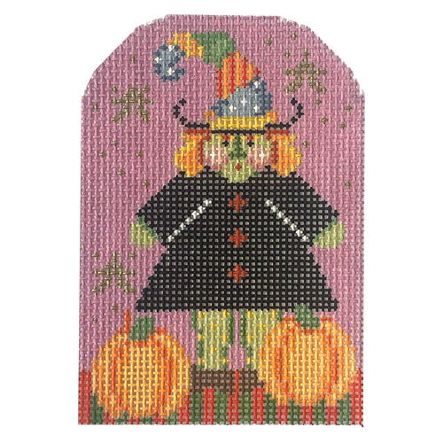 Maude Witchy Halloween Stand Up Painted Canvas NeedleDeeva 