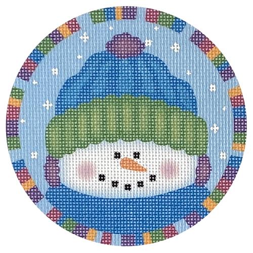 Max Snowman Ornament Painted Canvas Pepperberry Designs 