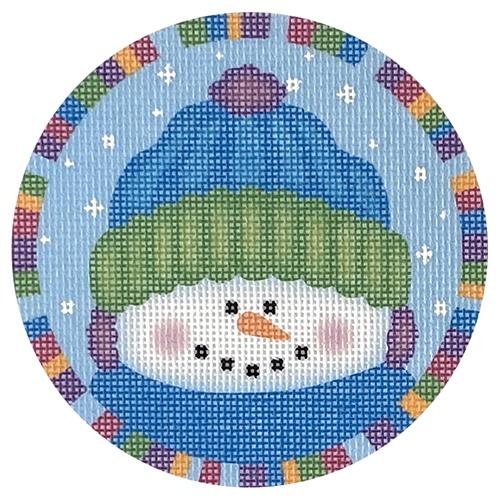 Max Snowman Ornament Painted Canvas Pepperberry Designs  - 1