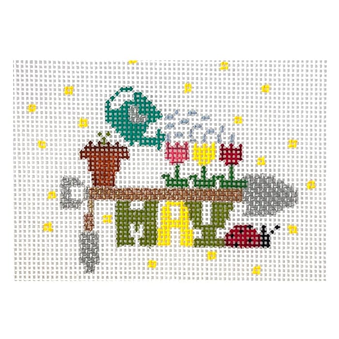 May with Stitch Guide Painted Canvas The Princess & Me  - 1