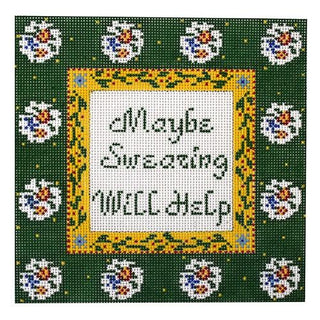 Maybe Swearing Will Help Painted Canvas Cooper Oaks Design 
