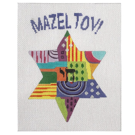 Mazel Tov Painted Canvas Alice Peterson Company 