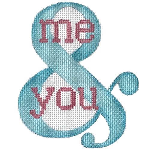 Me & You Ornament Painted Canvas Pepperberry Designs  - 1