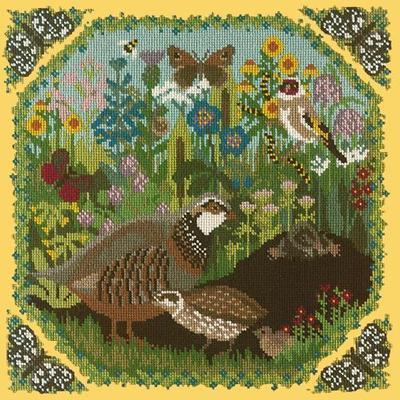 Meadow Needlepoint Kit Kits Elizabeth Bradley Design Sunflower Yellow 
