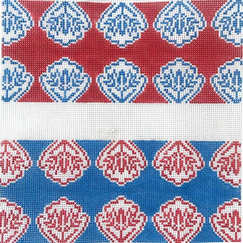 Medallion Backgammon Dice Cups Painted Canvas Anne Fisher Needlepoint LLC  - 1
