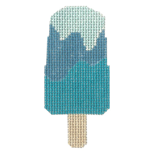 Melting Popsicle - Blueberry Painted Canvas Audrey Wu Designs 