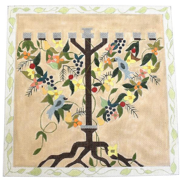 Menorah Painted Canvas Melissa Prince Designs  - 1