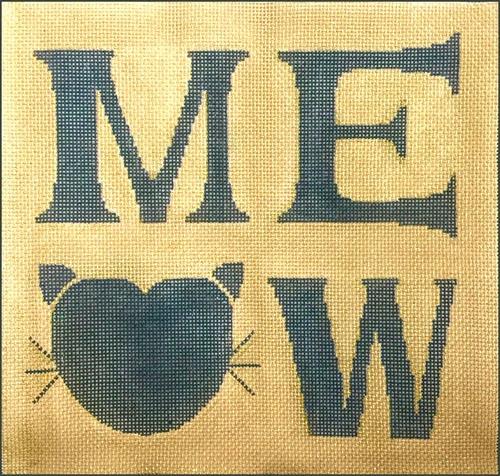 Meow Painted Canvas Alice Peterson 