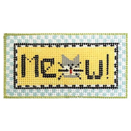 Meow! Painted Canvas Kathy Schenkel Designs 
