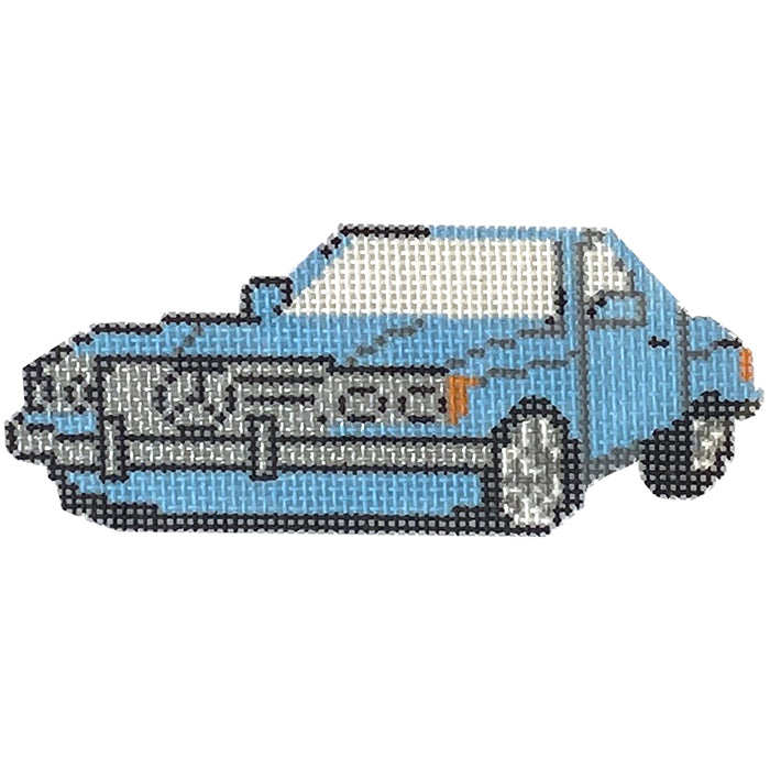 Mercedes Sl   Blue Painted Canvas Kimberly Ann Needlepoint  - 1