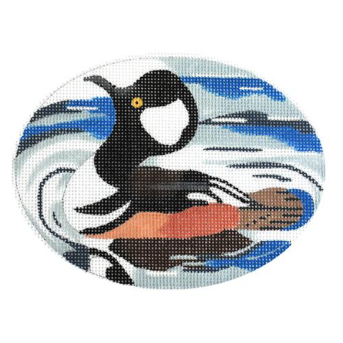 Merganser Duck Painted Canvas Melissa Prince Designs  - 1