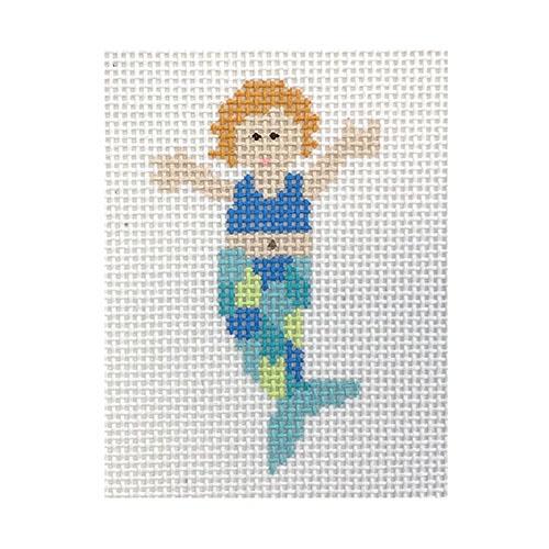 Mermaid Baby Scales Painted Canvas Pippin 