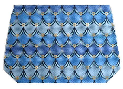 Mermaid Clutch Painted Canvas Anne Fisher Needlepoint, LLC 