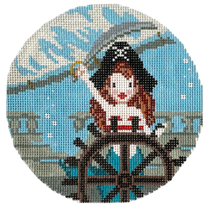 Mermaid Pirate Painted Canvas CBK Needlepoint Collections 
