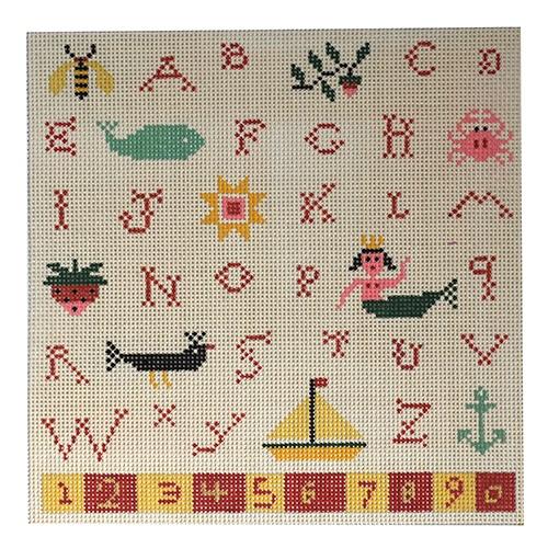 Mermaid Sampler Painted Canvas Birds of a Feather 