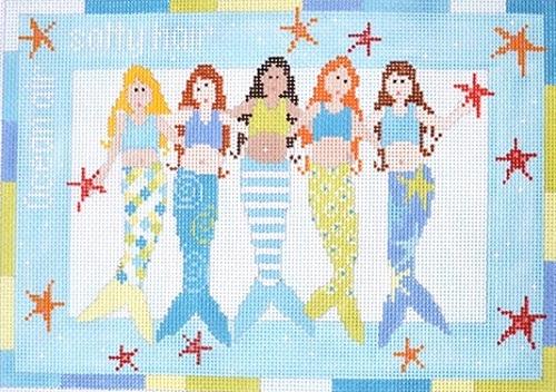 Mermaids Painted Canvas Pippin 