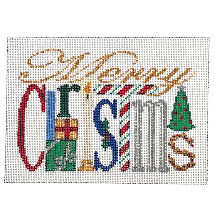 Merry Christmas Icons Painted Canvas Associated Talents 
