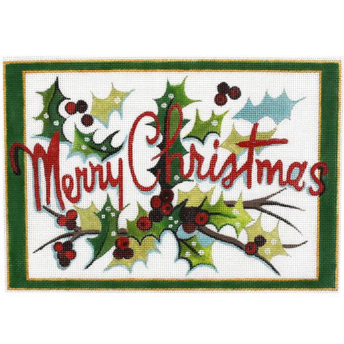 Merry Christmas Painted Canvas Raymond Crawford Designs 