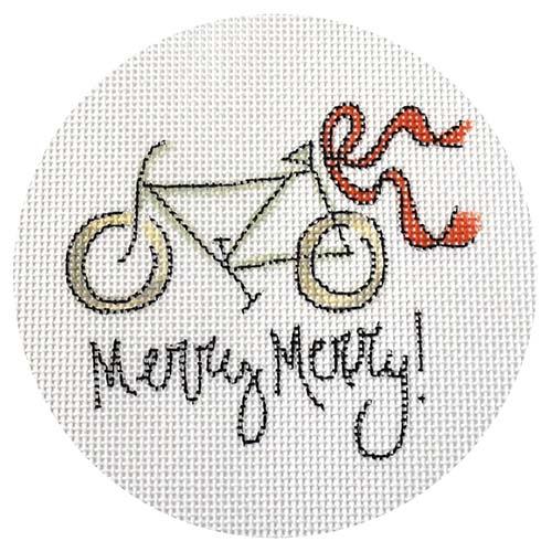 Merry Merry Bicycle Painted Canvas Camilla Moss  - 1