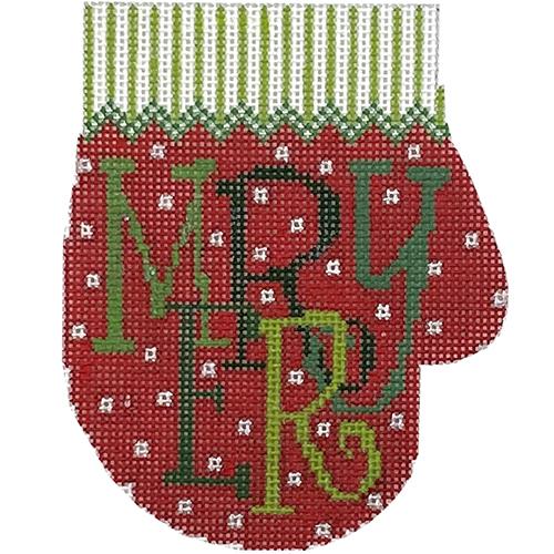 Merry Mitten TMC Painted Canvas The Meredith Collection 