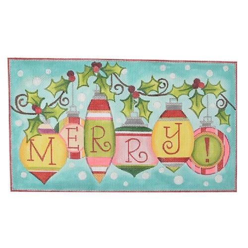 Merry Ornaments Painted Canvas Raymond Crawford Designs 