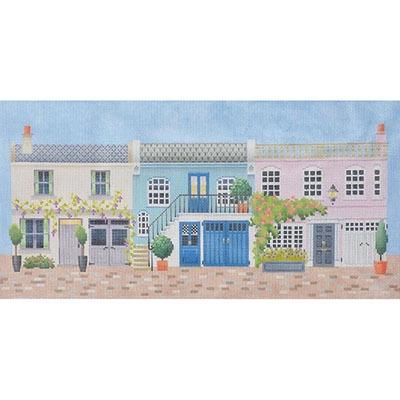 Mews Row with Stitch Guide Painted Canvas Kirk & Bradley 
