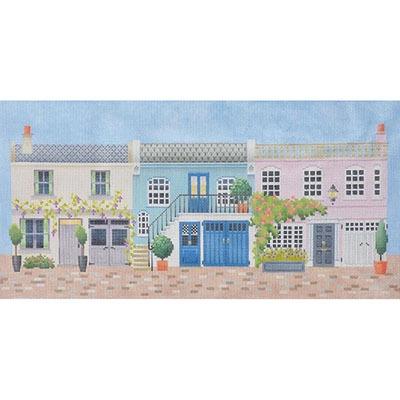 Mews Row with Stitch Guide Painted Canvas Kirk & Bradley 