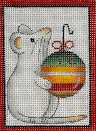 Mice Ornaments   Ornament Mouse Painted Canvas Mary Lake Thompson 
