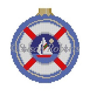 Midnight Sail Ornament Painted Canvas Susan Roberts Needlepoint Designs Inc. 
