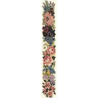 Midsummer Bell Pull Needlepoint Kit Kits Elizabeth Bradley Design Winter White 
