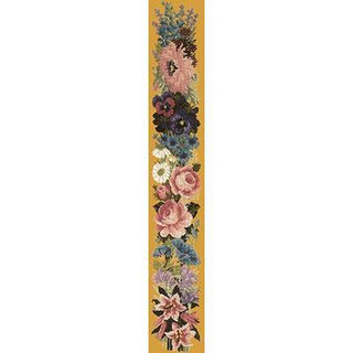 Midsummer Bell Pull Needlepoint Kit Kits Elizabeth Bradley Design Yellow 
