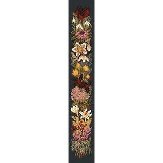 Midwinter Bell Pull Needlepoint Kit Kits Elizabeth Bradley Design Black 
