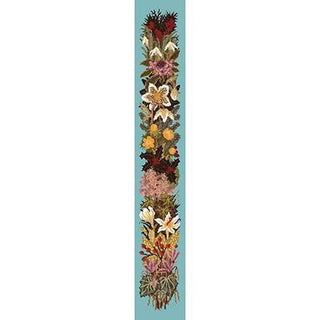 Midwinter Bell Pull Needlepoint Kit Kits Elizabeth Bradley Design Duck Egg Blue 
