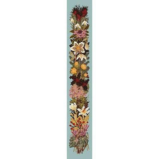 Midwinter Bell Pull Needlepoint Kit Kits Elizabeth Bradley Design Pale Blue 
