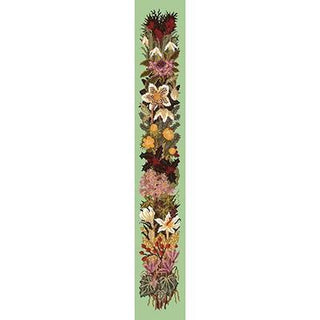 Midwinter Bell Pull Needlepoint Kit Kits Elizabeth Bradley Design Pale Green 
